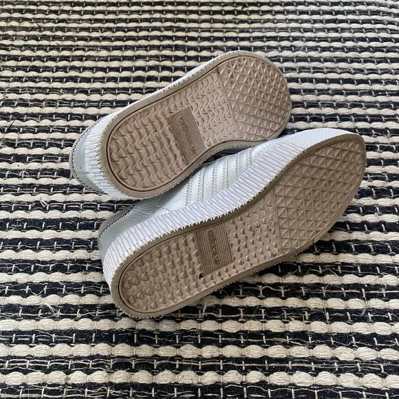 🌿Adidas Womens Samba Rose Lux Luster Metallic Silver Low Top Sneakers 5.5 - Picture 7 of 7